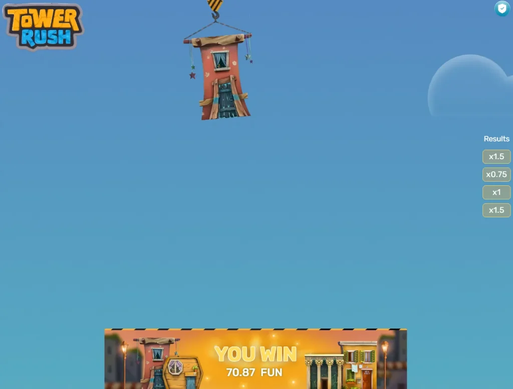 Tower Rush – Gewinn